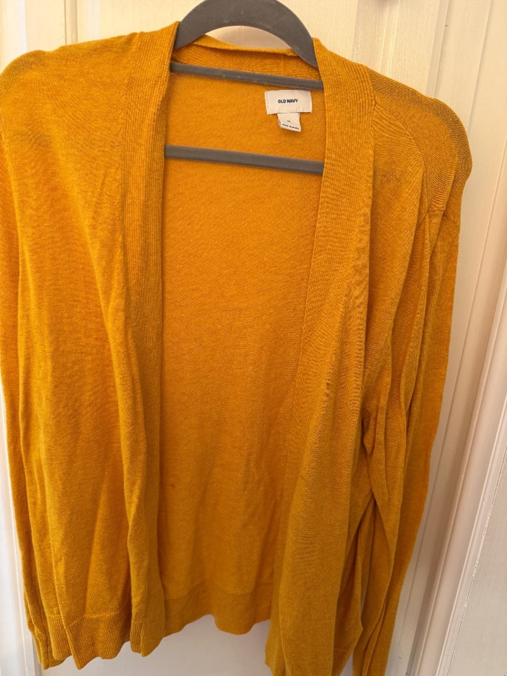 Women’s old navy mustard yellow size xl cardigan sweater NWT